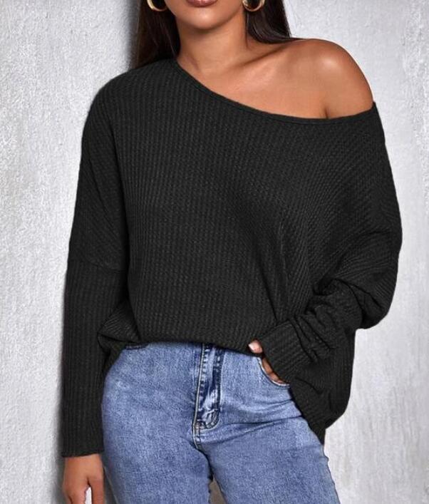 Pull en tricot surdimensionné pour femmes Levoire