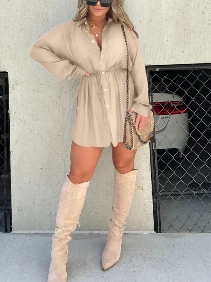 Levoire | Tailleur Pour Femmes Avec Coupe Unie Et Manches Longues Abricot