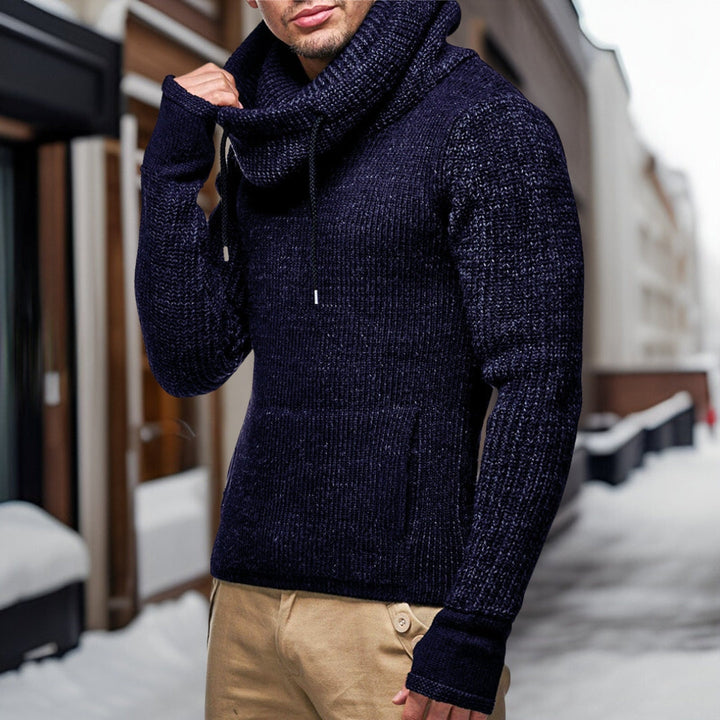 Levoire | Sweat à capuche avec Tissu Isolé et Style Polyvalent pour l'Hiver Bleu marine
