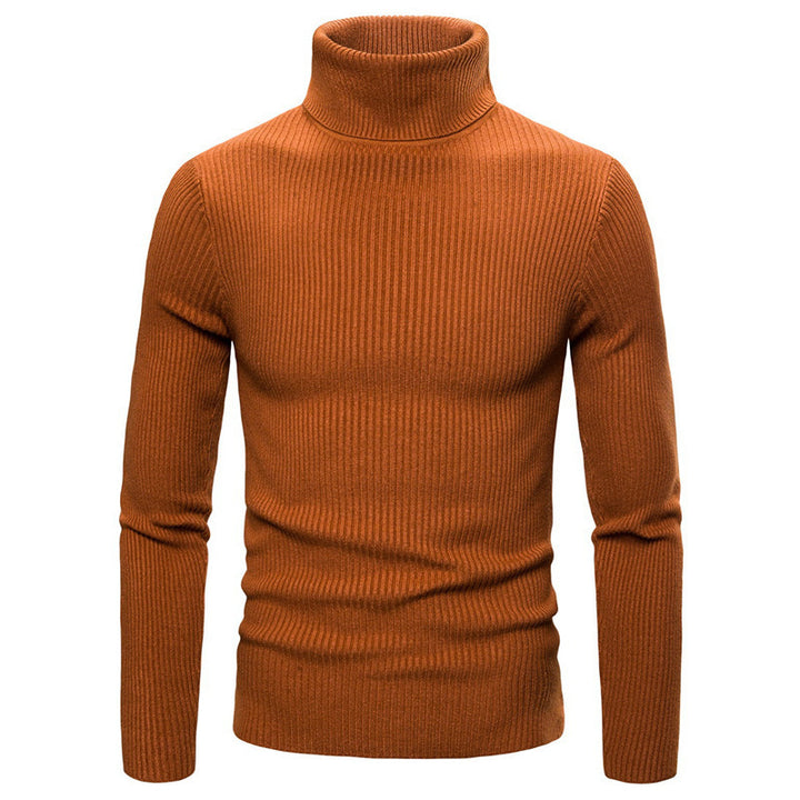 Pull à col roulé pour femmes en tricot fin avec des structures en côtes sophistiquées Levoire
