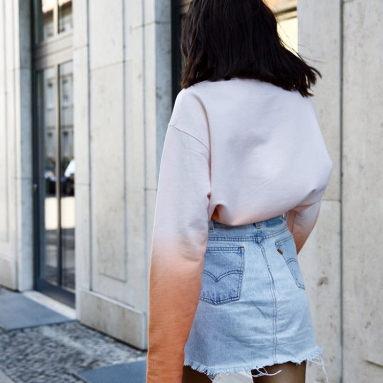 Sweatshirt pour femmes à coupe décontractée avec dégradé et style décontracté Levoire