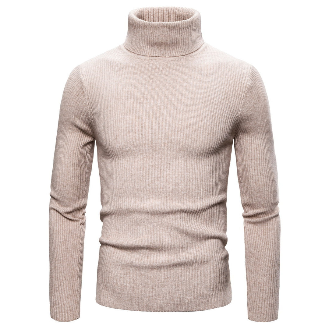 Pull à col roulé pour femmes en tricot fin avec des structures en côtes sophistiquées Levoire