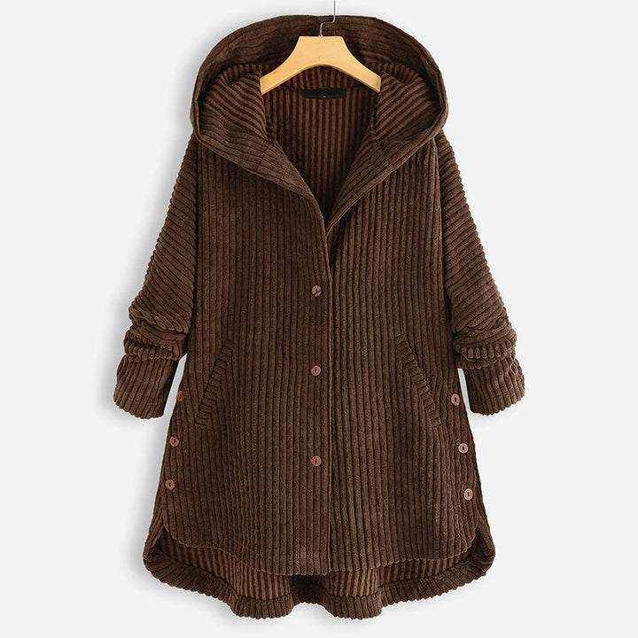 Levoire | Manteau En Tricot Avec Capuche Braun