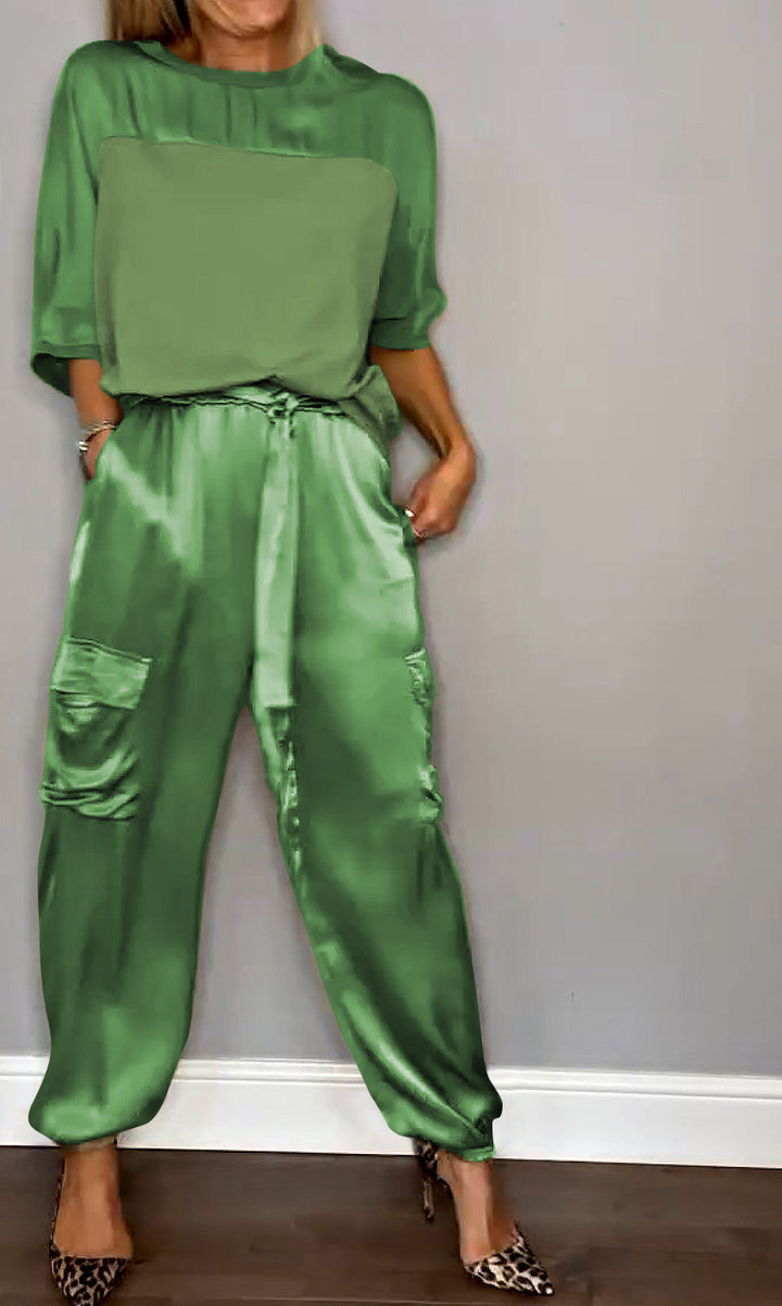 Levoire | Lgant Ensemble 2 Pices Femmes Vert