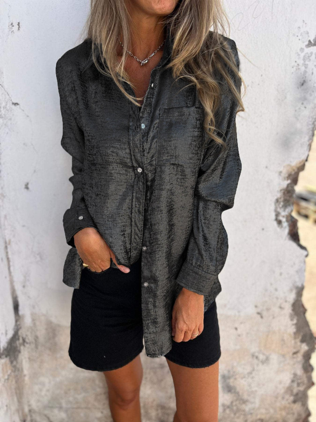 Levoire | Chemise Rétro Femme Noir