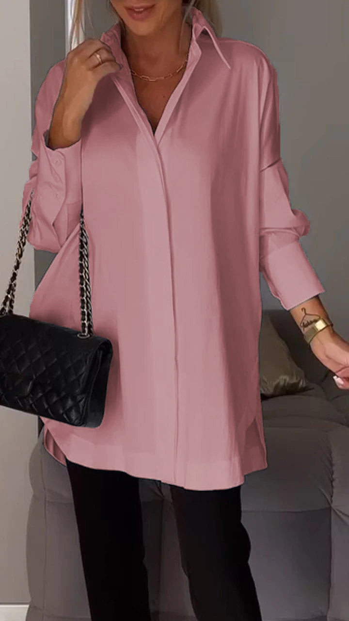 Levoire | Revers Fente Chemise Fr La Femme Moderne Rosa