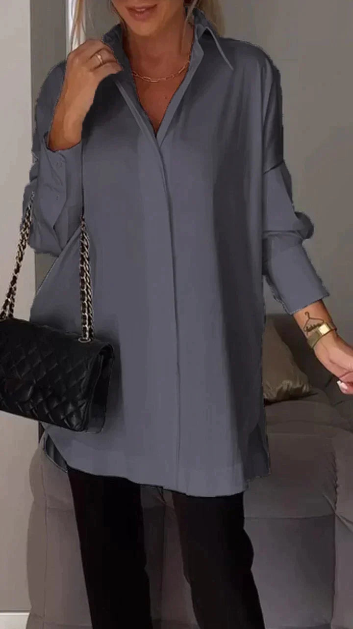 Levoire | Polo Shirt Avec Fente À Revers Gris