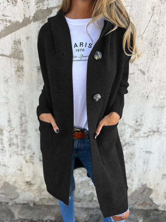Levoire | Élégant long gilet Noir