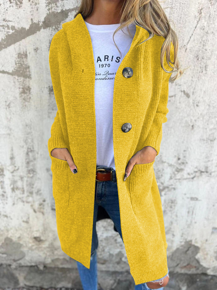 Levoire | Élégant long gilet Jaune