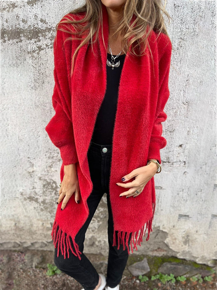 Levoire | Gilet Avec Franges Rot