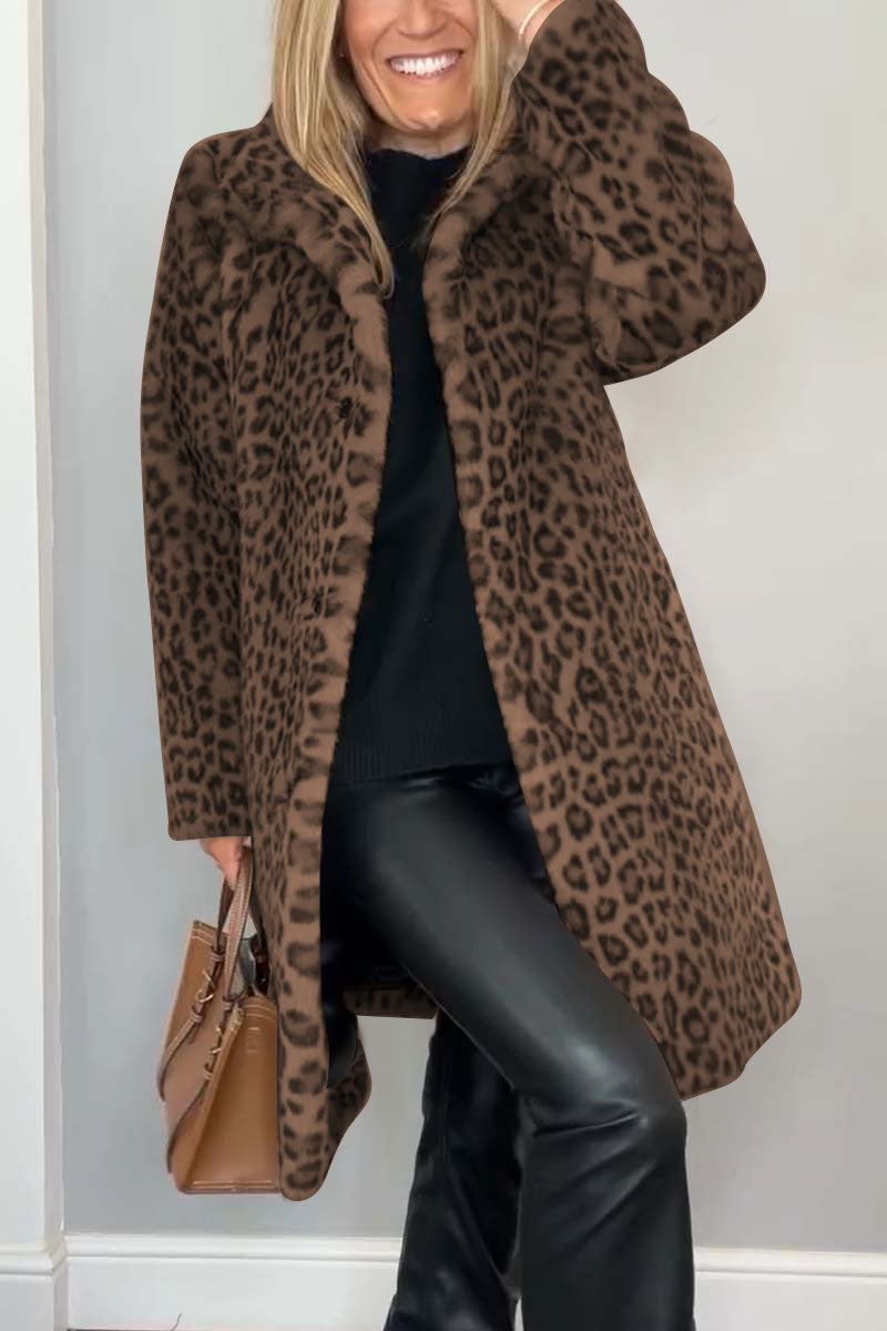Levoire | Veste À Motif Léopard Marron foncé