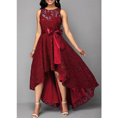 Levoire | Robe asymétrique en dentelle exquise