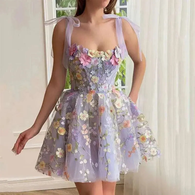 Levoire | Robe à fleurs 3D