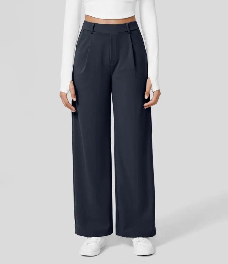Levoire | Pantalons De Loisirs Pour Femmes Confortables Et Élégants Pour Le Quotidien Bleu foncé