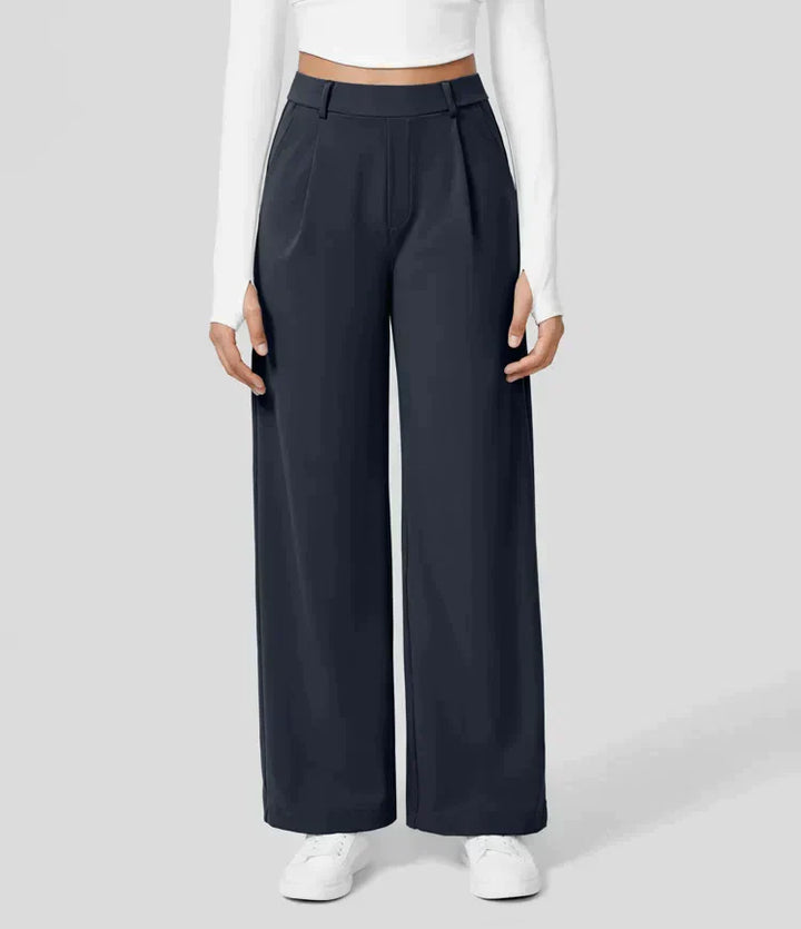 Levoire | Pantalon Palazzo Évasé Taille Haute Pour Femmes