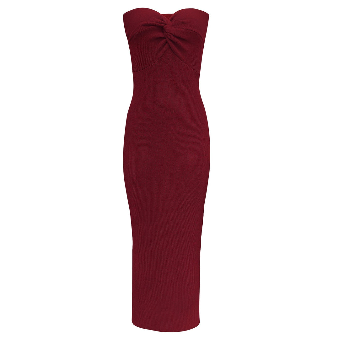 Levoire | Robe Longue Sans Bretelles En Maille
