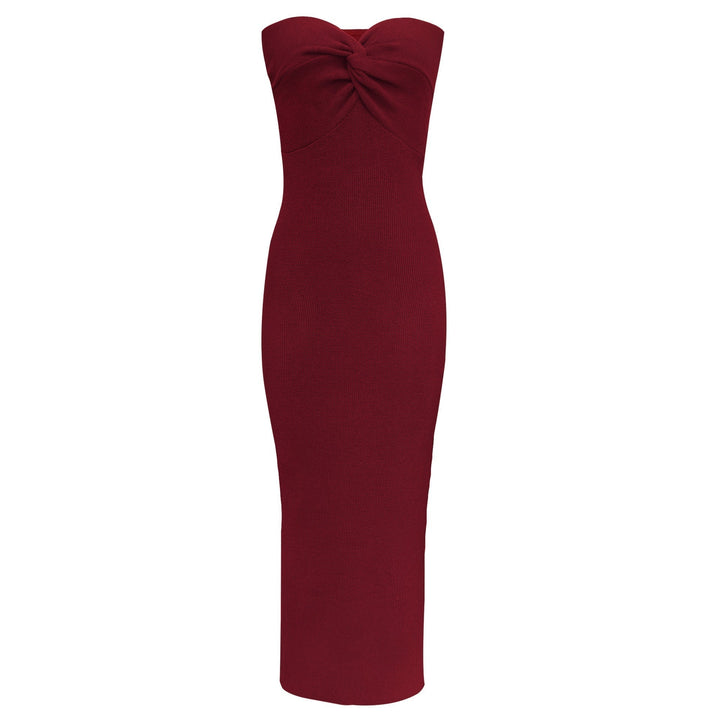 Levoire | Robe Longue Sans Bretelles En Maille