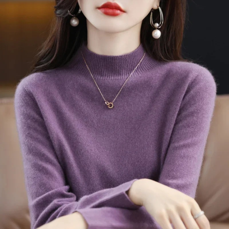 Levoire | Pull en Cachemire Doux pour Femmes Pull de Luxe pour Femmes Lilas