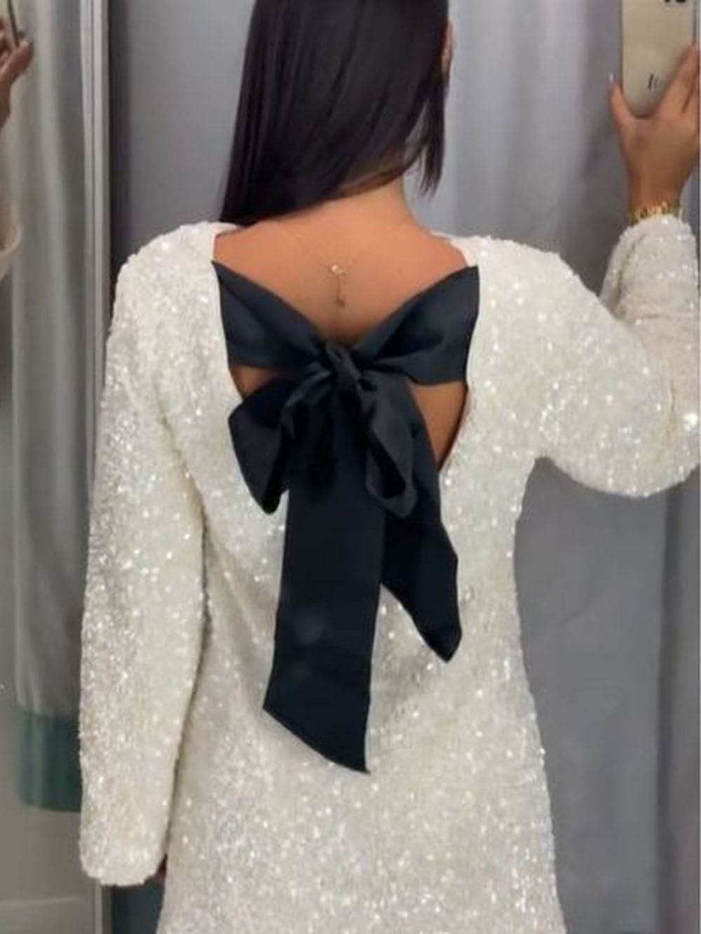 Levoire | Robe Nœud À Paillettes