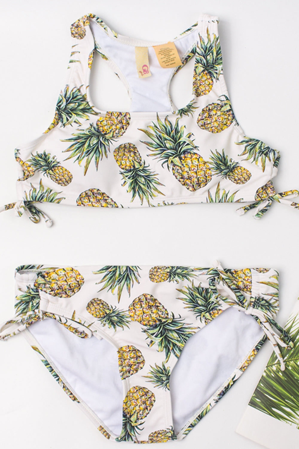 Levoire | Maillot de bain bikini imprimé ananas Blanc