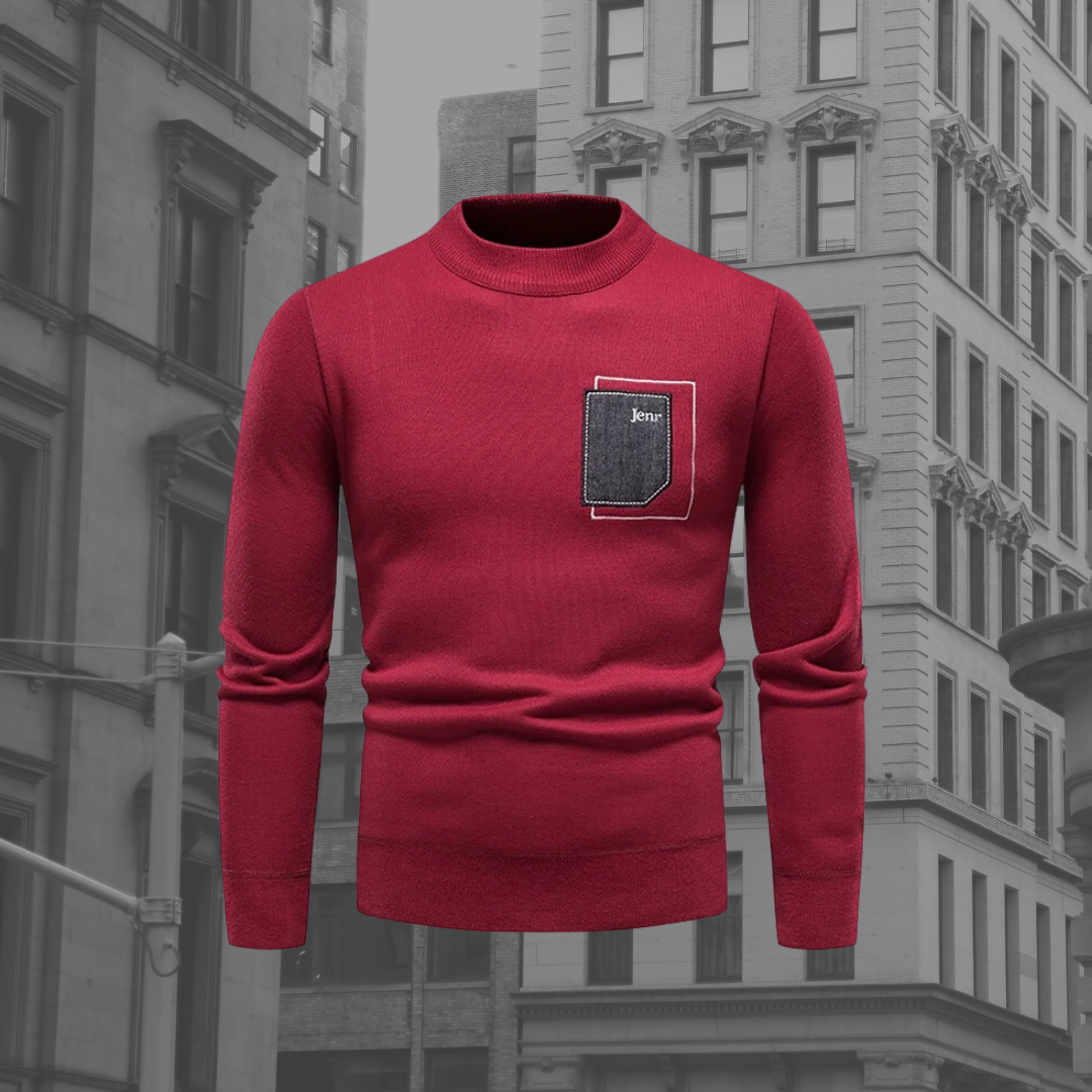 Levoire | Pull En Tricot Décontracté À La Mode Pour Hommes Rot