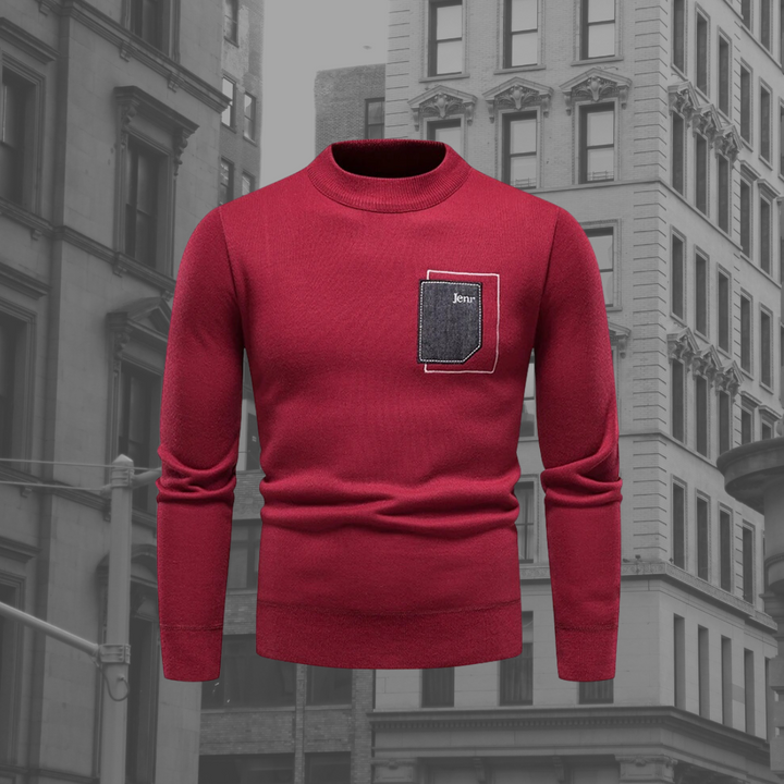 Levoire | Pull En Tricot Décontracté À La Mode Pour Hommes Rot