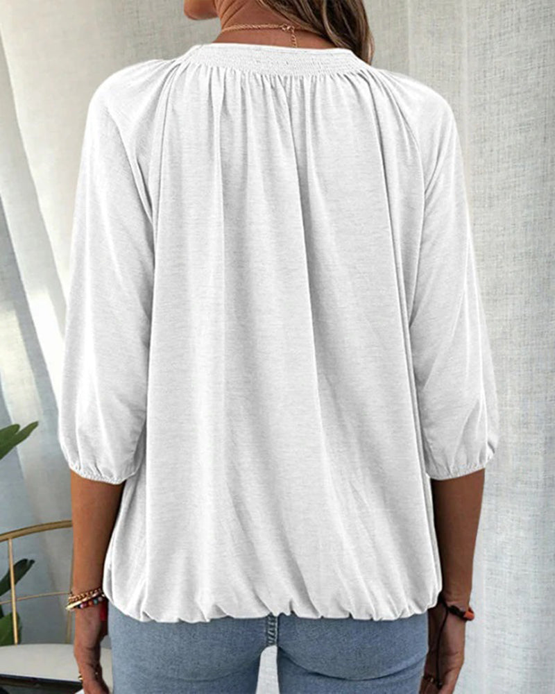Caro™ - Blouse chic avec manches d'évêque