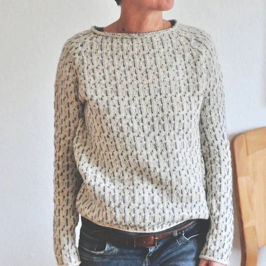 Levoire | Pull Gris Plus Lgante Avec Encolure Bateau