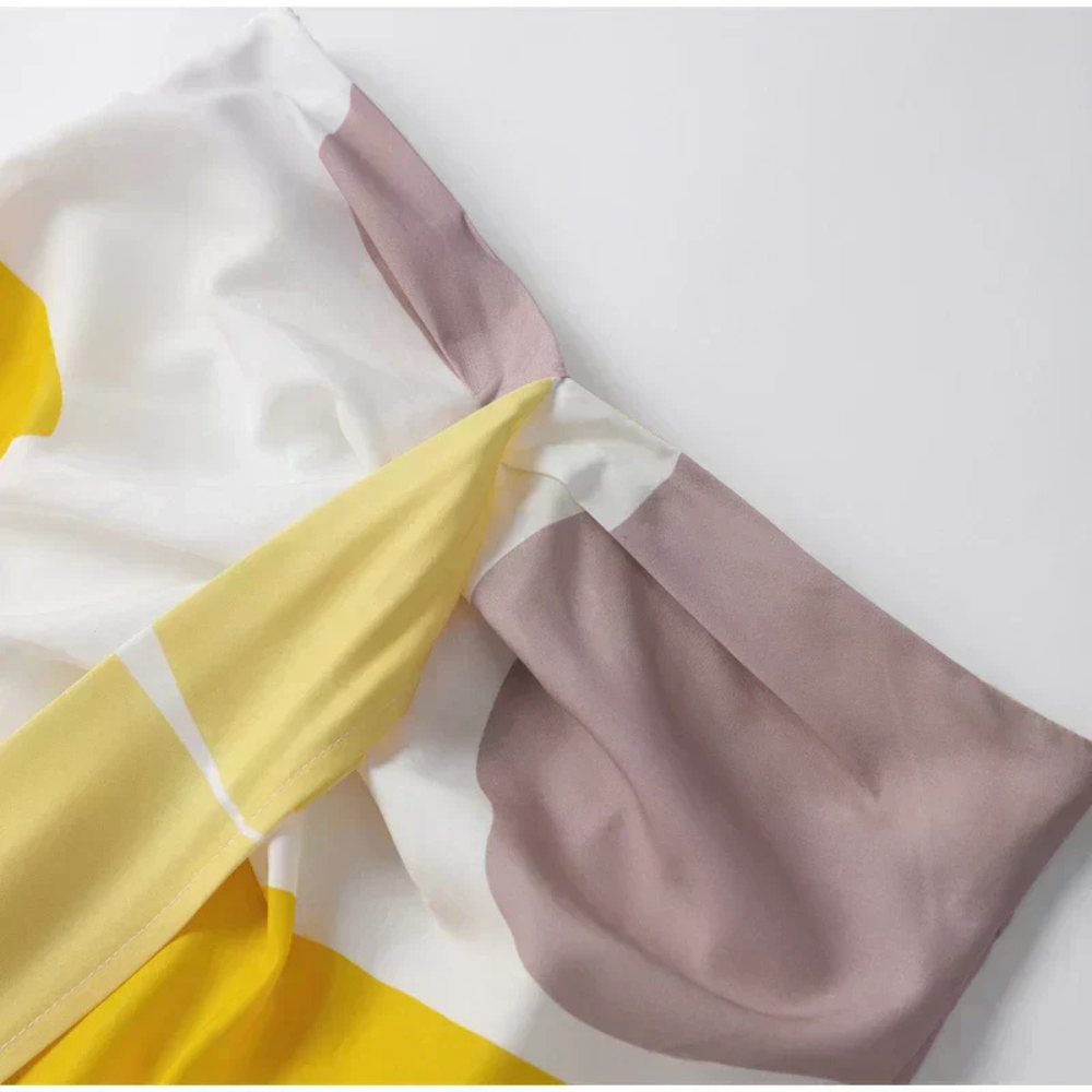 Levoire | Robe Asymétrique Avec Imprimé Boho Et Franges