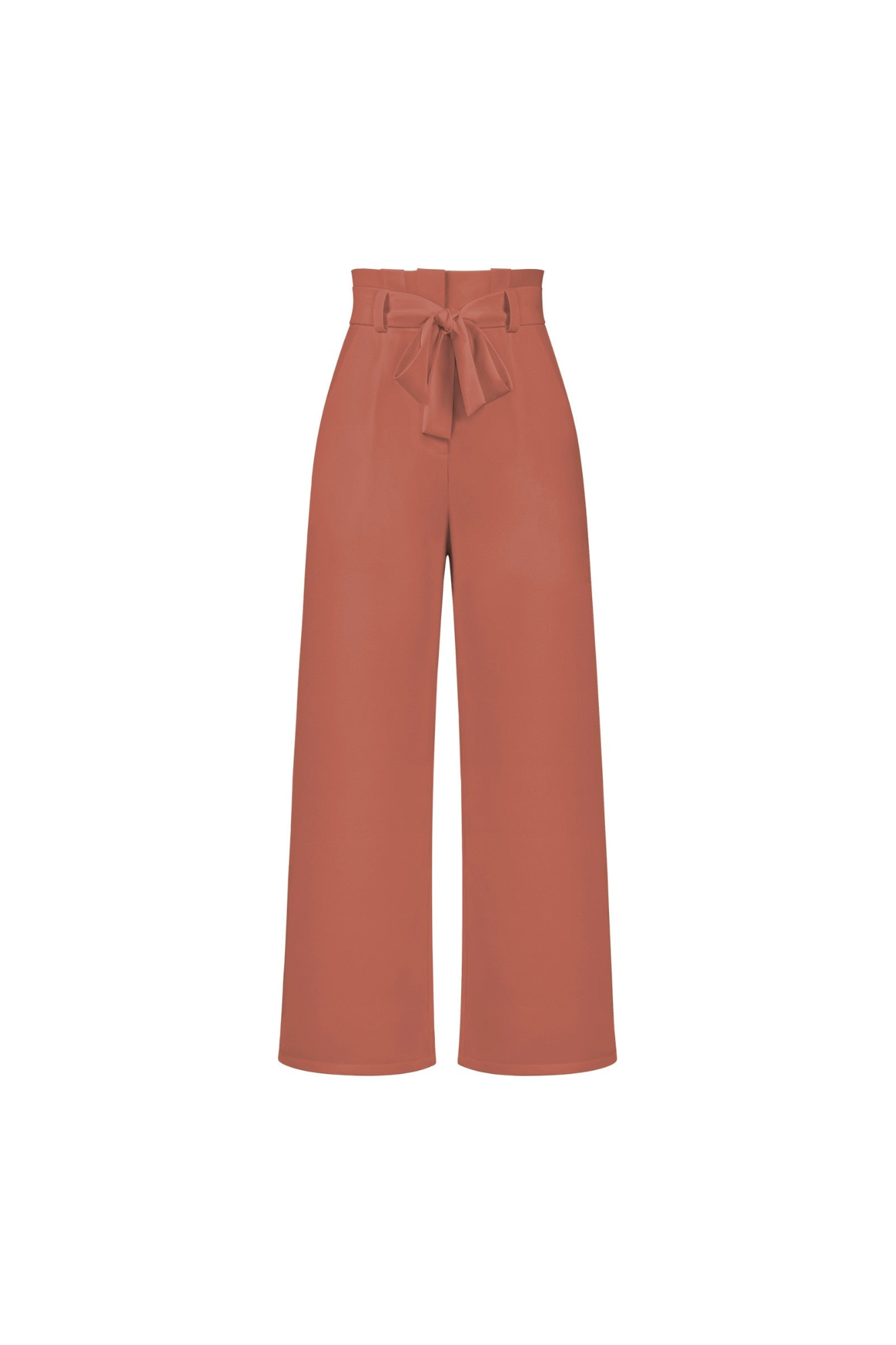 Levoire | Pantalon En Lin Pour Femmes Long Orange
