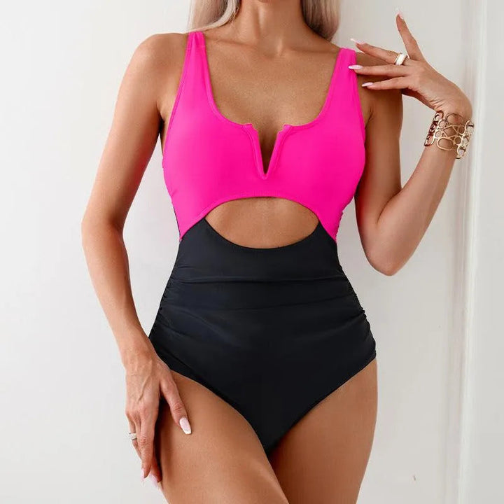 Levoire | Maillot de bain pour femmes avec des couleurs contrastées Noir