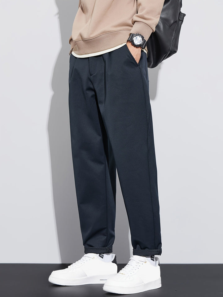 Levoire | Pantalons Unis Confortables Pour Hommes À Jambes Droites Roi bleu