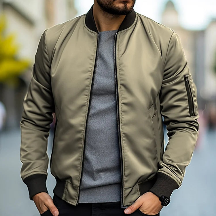 Levoire | Veste Bomber Légère Pour Hommes Khaki