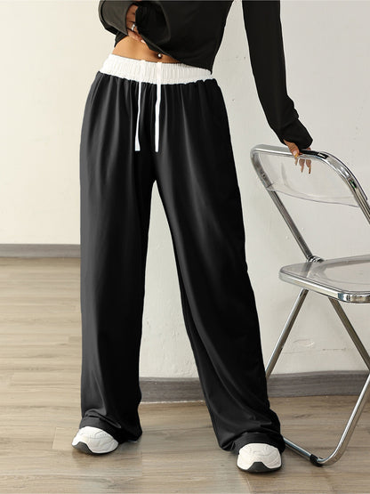 Levoire | Pantalons De Sport Stretch Hauts En Combinaison De Couleurs Avec Poches