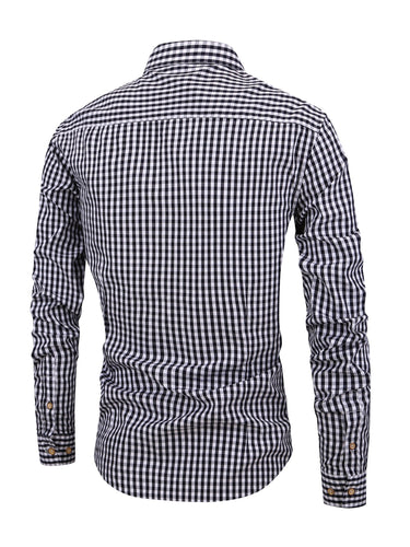 Levoire | Chemise À Carreaux Élégante Pour Hommes Kanavalla