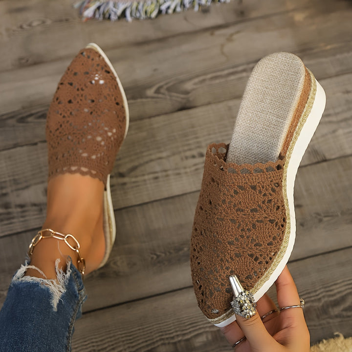 Levoire | Chaussures À Talons En Dentelle Tricotées