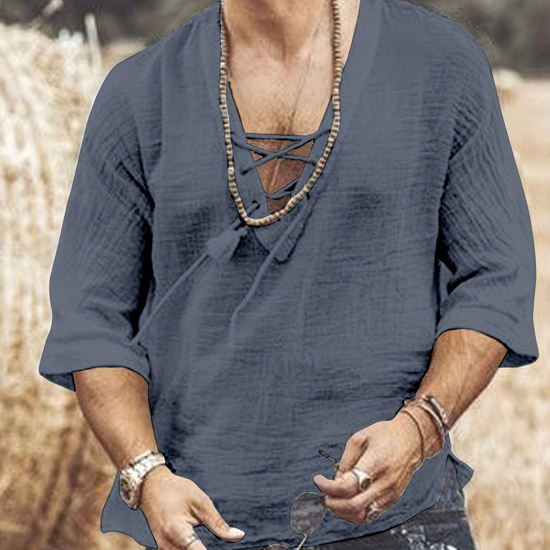 Levoire | T-Shirt V En Coton Respirant Pour Hommes