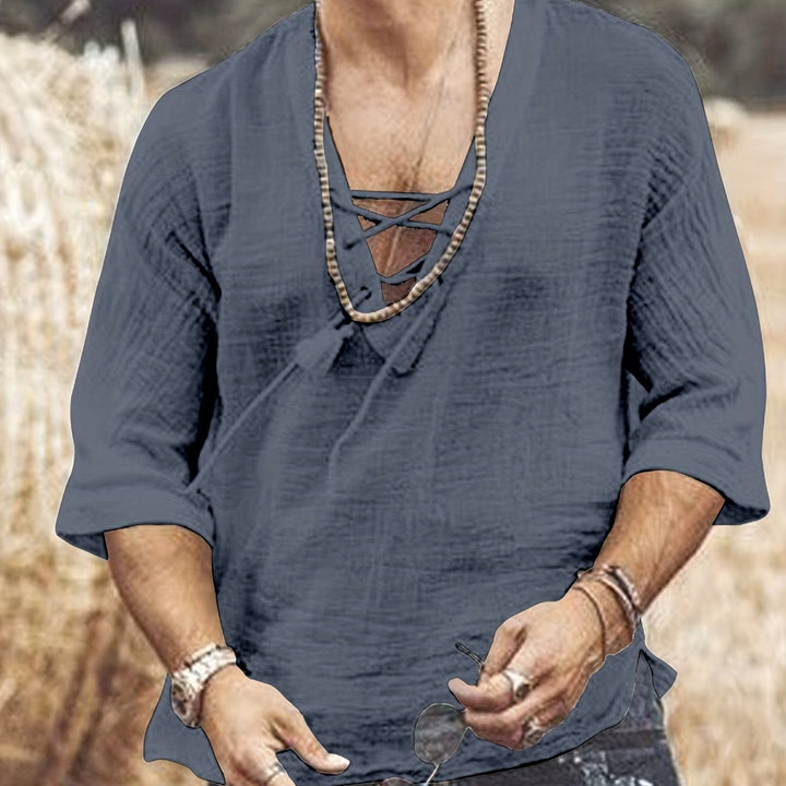 Levoire | T-Shirt V En Coton Respirant Pour Hommes