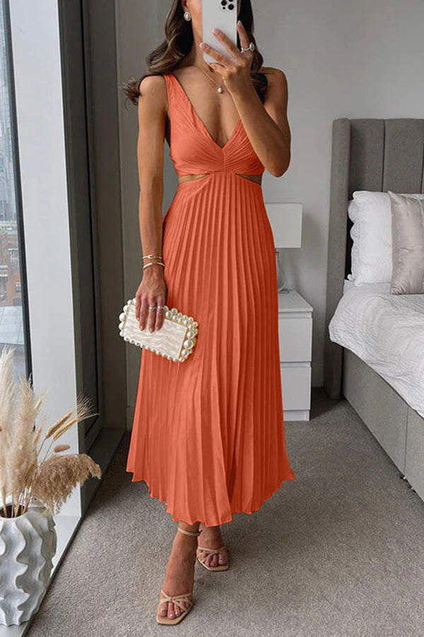 Levoire | Robe Midi Élégante Orange