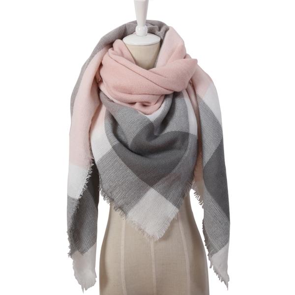 Levoire | Écharpe Légère Et Confortable Pour Un Look Luxueux Rosa Grå