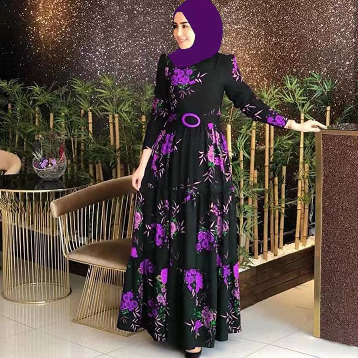 Levoire | Long jupe-robe en non-polaire Violet