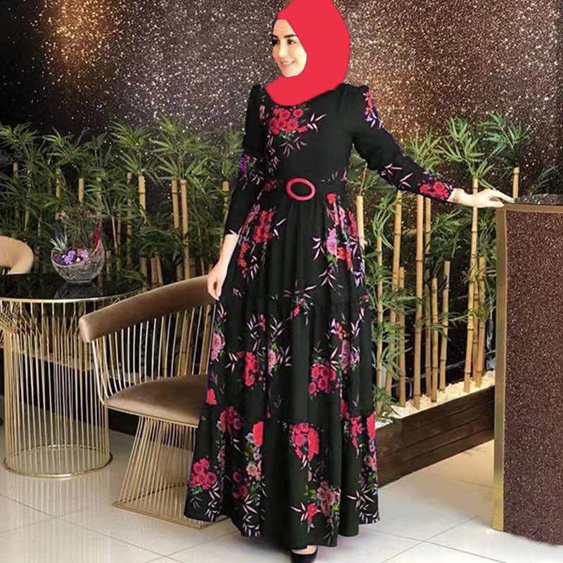 Levoire | Long jupe-robe en non-polaire Rot