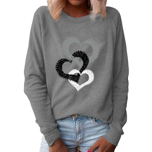 Levoire | Blouse À Manches Longues Stilet Avec Motif En Forme De Cœur