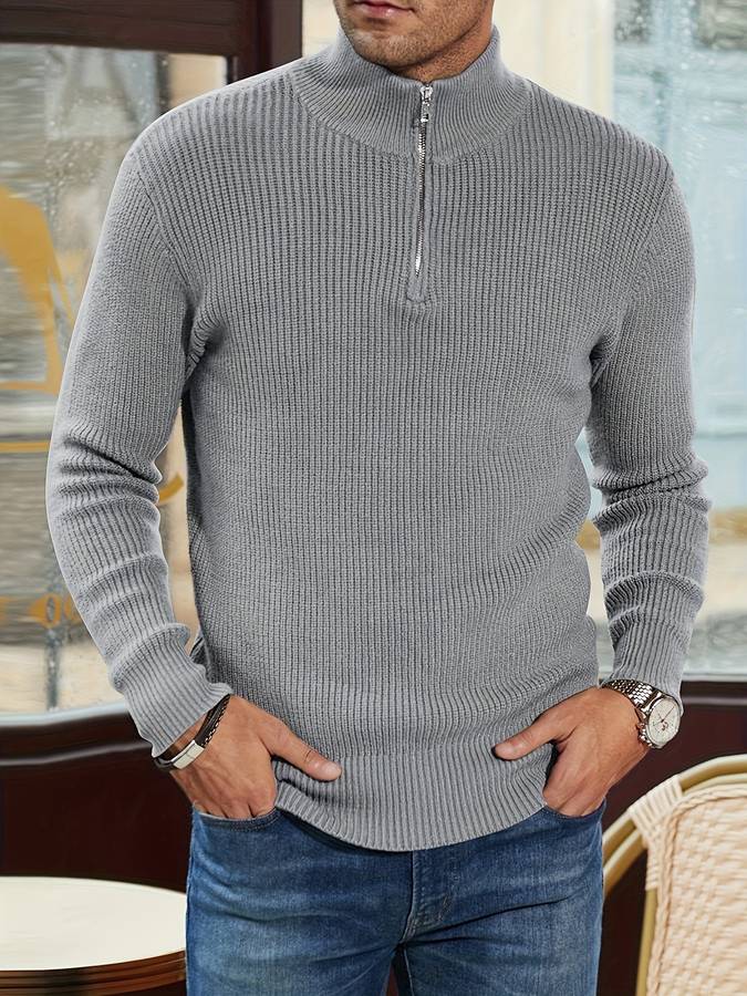 Levoire | Pull Zippé Avec Col Montant Et Style