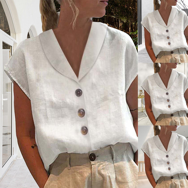 Levoire | Blouse Estivale Fluide Avec Coupe Moderne Blanc