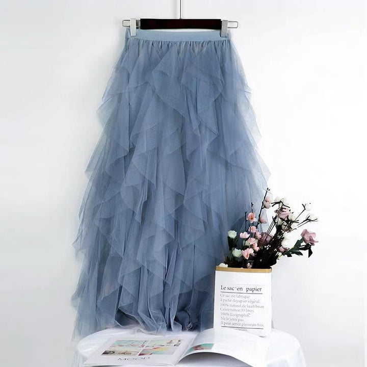 Levoire | Femmes Jupe Élégante Bleu Taille unique