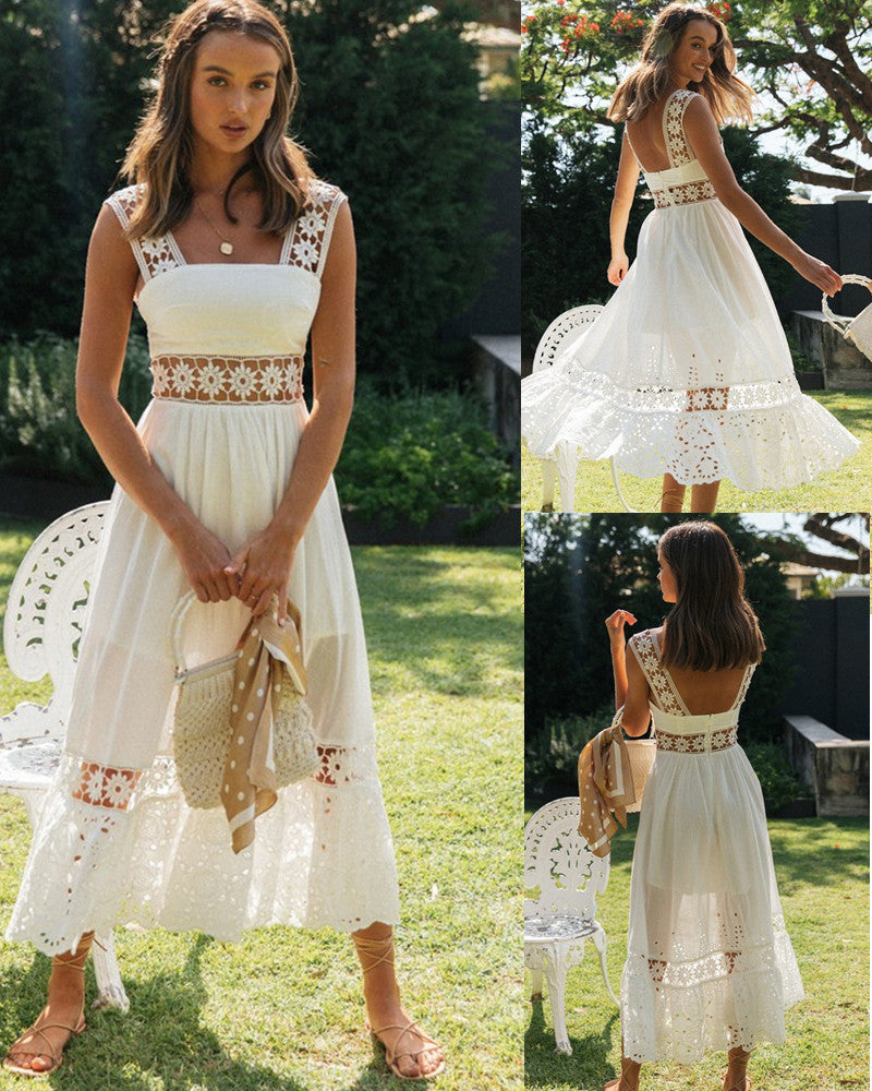 Robe de cocktail en dentelle pour femmes Levoire