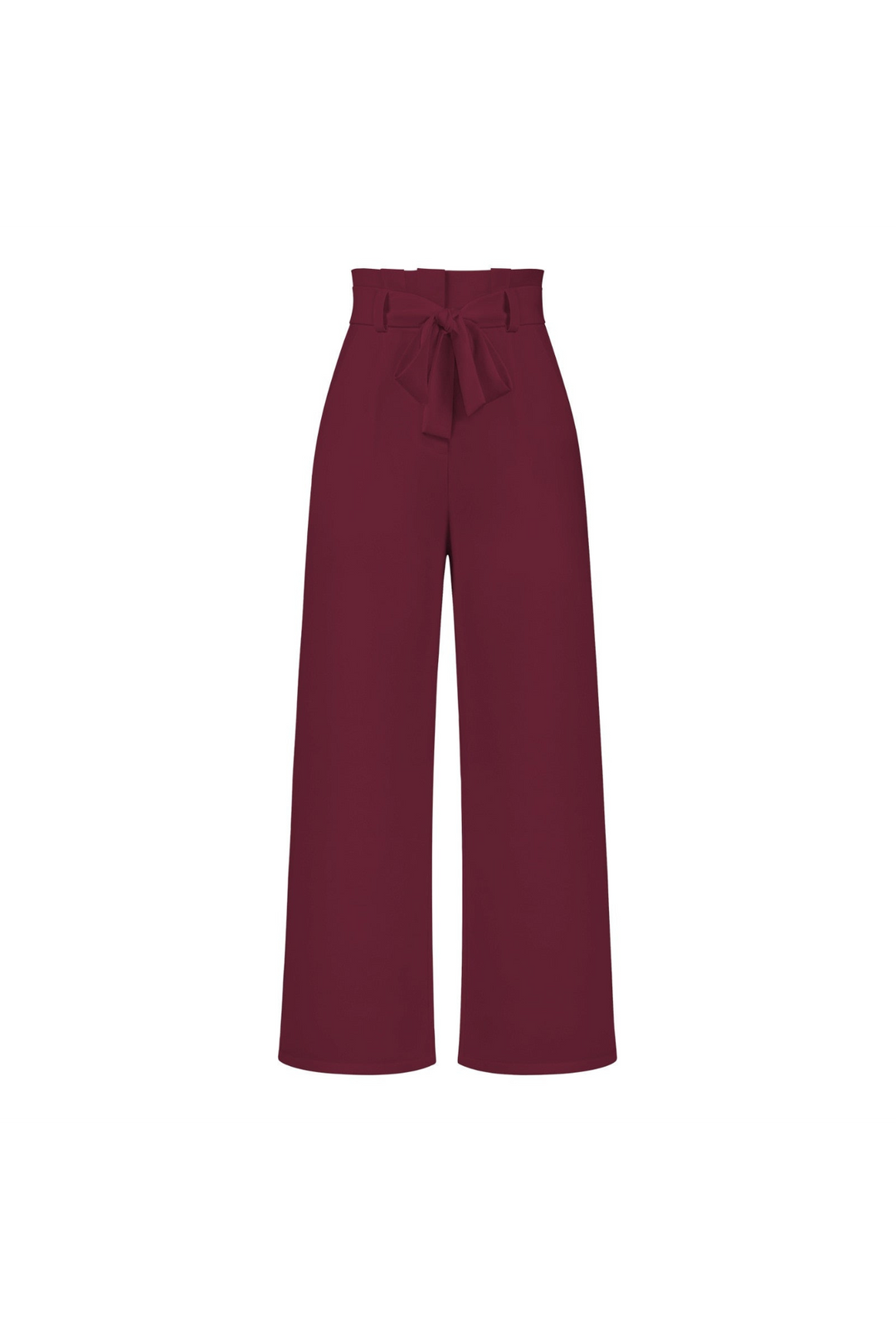 Levoire | Pantalon En Lin Pour Femmes Long Rot Bordeaux