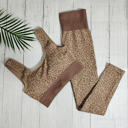 Levoire | Ensemble De Sport Panthère Un Ensemble De Sport Sexy Et Audacieux Khaki