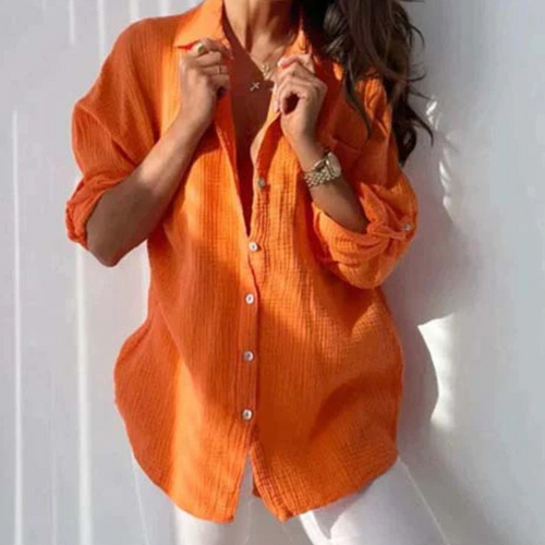 Levoire | Grande taille chemise d'été bouton à la main